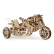 Ugears 3D dřevěné mechanické puzzle UGR-10 Motorka (scrambler) s vozíkem