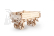 Ugears 3D dřevěné mechanické puzzle Vlečka k traktoru