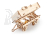Ugears 3D dřevěné mechanické puzzle Vlečka k traktoru
