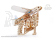 Ugears 3D dřevěné mechanické puzzle Vystřelovací letadlo