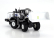 Universal hobbies Komatsu Wa475-10 Ruspa Gommata Tractor Scraper 2010 1:50 Bílá Černá
