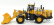 Universal hobbies Komatsu Wa600 Ruspa Gommata - Scraper Tractor 1:50 Žlutá Černá
