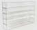 Vetrina display box Accessories Espositore Aperto - For Auto 1/43 1/64 - Cars Not Included - Lungh.lenght Cm 36.8 X Largh.width Cm 6.7 X Alt.height Cm 24.3 (altezza Utile Tra I Ripiani Cm 4.5 Inner Height Among Shelves) 1:43 /