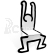 Vilac Dřevěná židle Keith Haring bílá