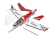 RC letadlo Viper Jet 1450mm EPP ARF set, červená