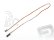 4605 S prodlužovací kabel 60cm JR plochý silný, zlacené kontakty