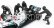 American diorama Figurky mechaniků F1 Pit-stop Set 1 2020 1:18, černá