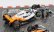 Bburago Mclaren F1  Set 4x - Team Mclaren Mcl36 N 4 Abu Dhabi Gp 2022 - Mcl60 N 4 Singapore Gp - Monaco Gp - British Gp 2023 Lando Norris 1:43 Oranžová Černá Bílá