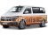 Bburago Volkswagen T6.1 Transporter 2020 1:43 bílo-hnědý