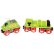 Bigjigs Rail Zelená lokomotiva s tendrem + 3 koleje