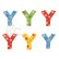 Bigjigs Toys Bigjigs Toys Hvězdičkové písmenko Y