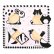 Bigjigs Toys Dřevěné vkládací puzzle černobílé tvary 2