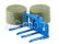 Britains Accessories Fleming Double Bale Lifter - Balla Di Fieno 1:32 Blue