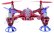 RC dron Skylark, ochranným rám, červený