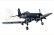 RC letadlo F4U Corsair - ARF (modrá, el. zatahovací podvozek)