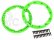 Geode - pojistný kroužek kola zelený