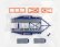 Gmp Accessories Carrello Trasporto Auto 2-assi - Car Transporter Trailer Lubricants 76 1:43 Modrá Oranžová Šedá