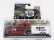 Greenlight Dodge D-100 Pick-up 1980 With Trailer + Super Charger 1986 1:64 Červená Bílá