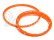 Heavy Duty Wheel Bead Lock Rings Orange/F. 2 Wheel