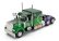 Jada Peterbilt 379 Tractor Truck 3-assi Hulk 1992 1:24 2 Tóny Zelené