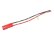 Konektor zlacený 2.0mm samec s kabelem 20AWG 10cm