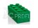 LEGO mini box 46x92x43mm - tmavě zelený