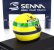 Minichamps Bell helmet F1  Casco Helmet Fw16 Team Rothmans Renault N 2 Last Race Imola Gp 1994 Ayrton Senna 1:8 Žlutá Zelená