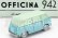 Officina-942 Fiat 600m Van Furgoncino Coriasco 1956 1:76 Světle Modrá Zelená