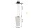 Raboesch kormidlo kompletní kov 22x40mm