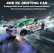RC auto Drift Car s kouřem a LED, zelenobílá