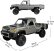 RC auto Land Cruiser Toyota PRO, stříbrná + náhradní baterie