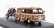 Schuco Barkas B1000 Van Werkstatt Service 1965 With Trailer + 2x Motorcycle 1:43 Světle Hnědá