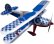 RC letadlo Steen Skybolt 1,55m, stříbrná/modrá