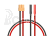 XT60 Nabíjecí kabel / Adaptér 4mm dutinky