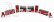 Tiny toys Accessories Set Garage Storage Forniture 1:43 Red