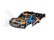 Traxxas karosérie Slash 4X4 oranžovo-modrá (bezsponková)