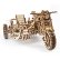 Ugears 3D dřevěné mechanické puzzle UGR-10 Motorka (scrambler) s vozíkem