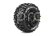 X-MALLET SPORT 1/5 24mm hex Black Rims, 2 ks