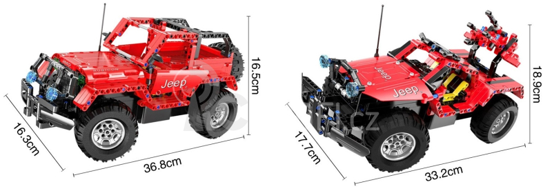 RC stavebnice Jeep Wrangler 2v1