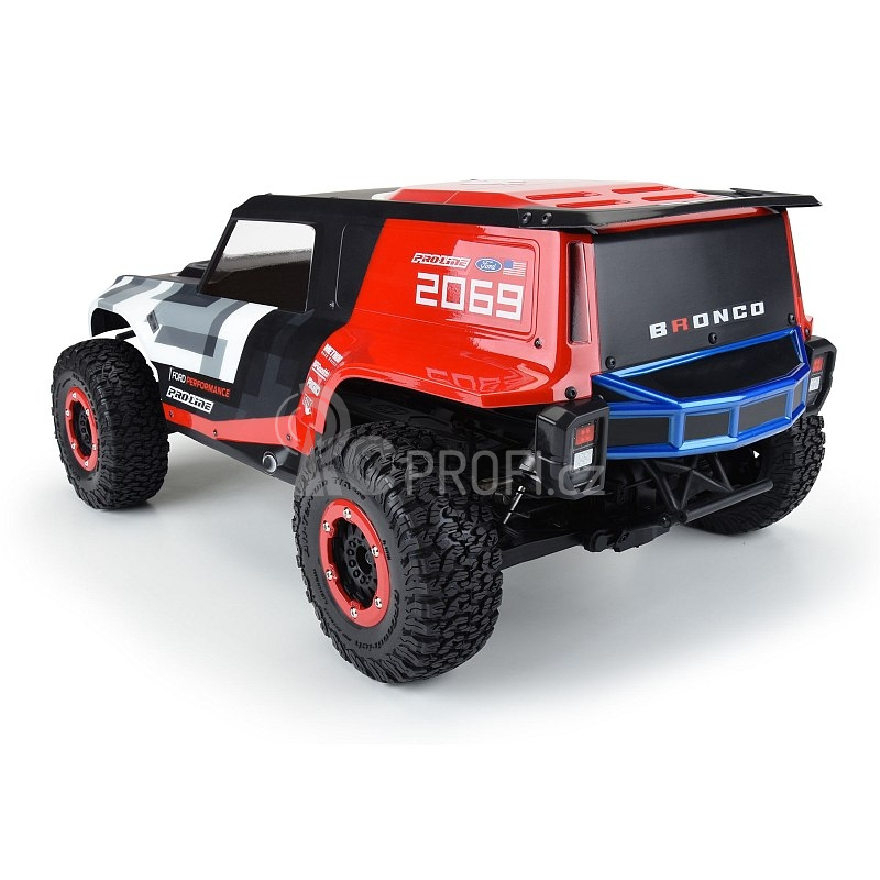 1/10 Ford Bronco R karoserie, čirá, Short Course