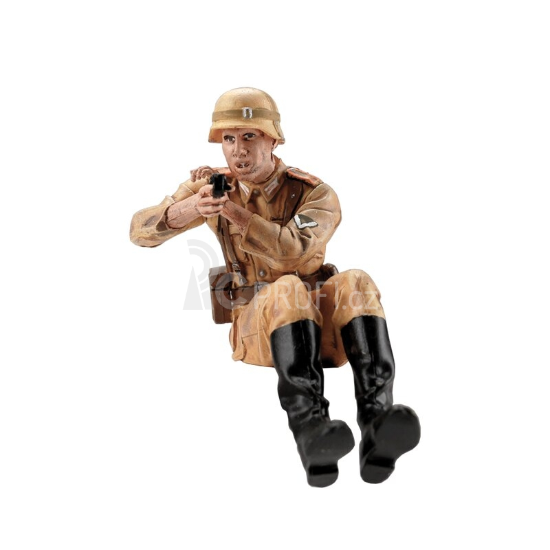 1/16 Schwimmwagen, sada figurek, ručně malované, 3 ks. (AFRIKA CORPS)