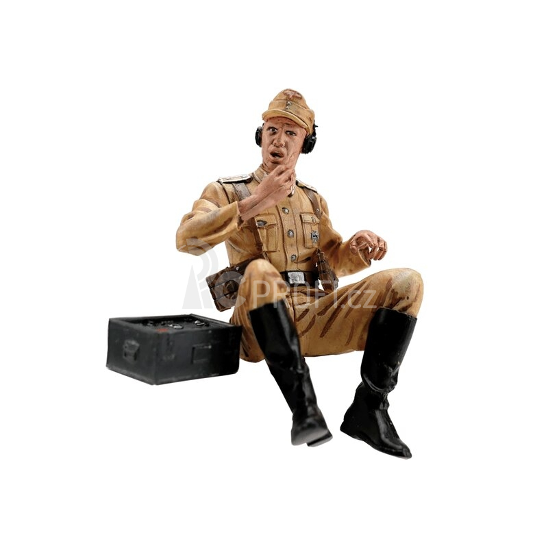 1/16 Schwimmwagen, sada figurek, ručně malované, 3 ks. (AFRIKA CORPS)