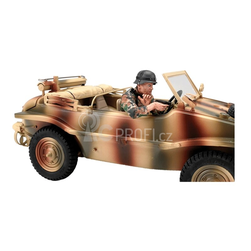 1/16 Schwimmwagen, střelec, ručně malovaný, 1 ks. (vícebarevná kamufláž)