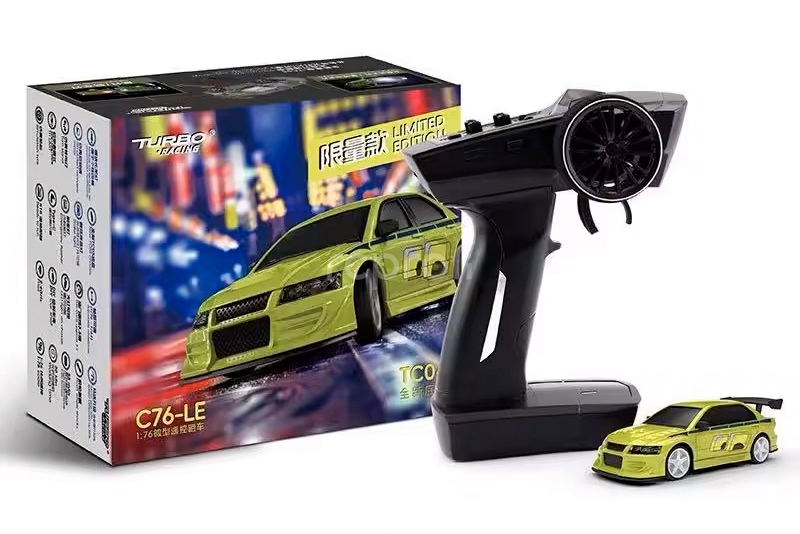 RC auto 1/76 C76 Limitovaná edice RC Sports Car RTR, zelená