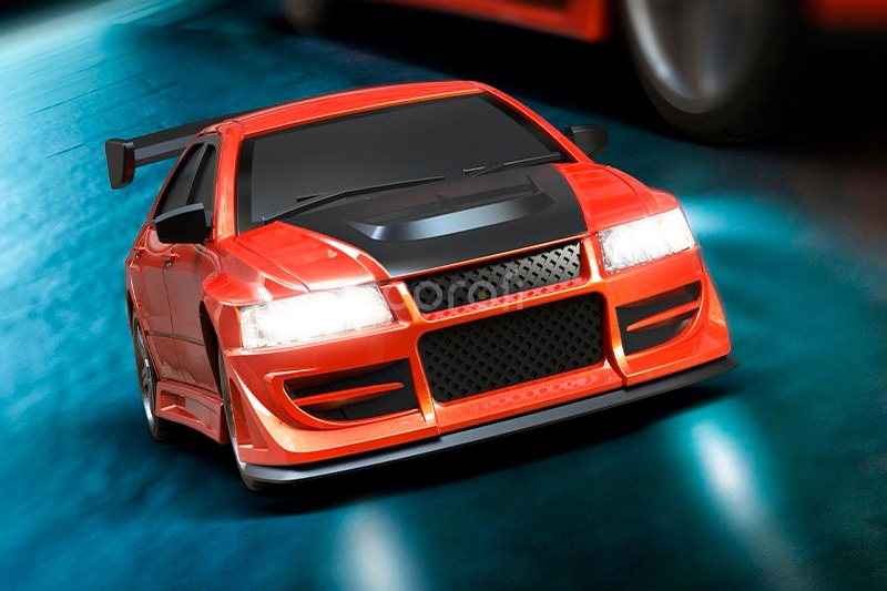1/76 C76 RC Sports Car RTR (červená)