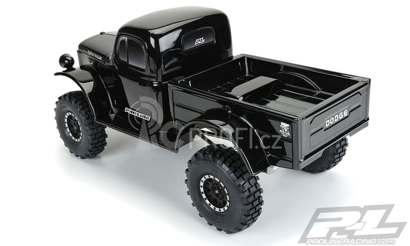 1946 Dodge Power Wagon lakovaná karoserie pro 12.3 (313mm) podvozky, černá