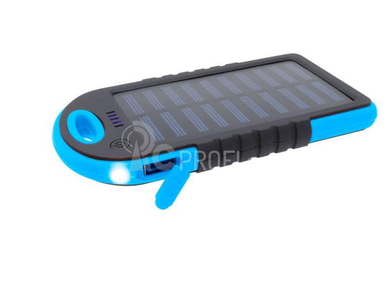XLayer powerbank PLUS Solar 4000 mAh černá/modrá
