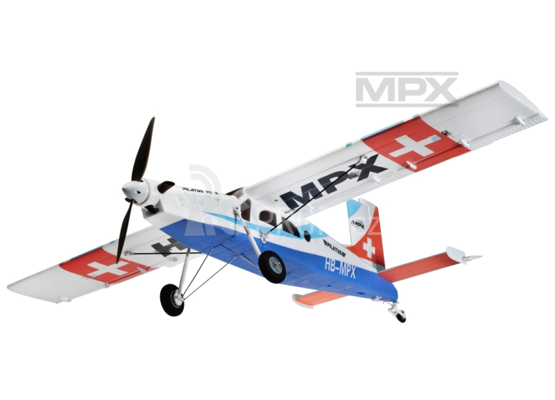 264290 PILATUS PC-6 modrý 1250mm stavebnice