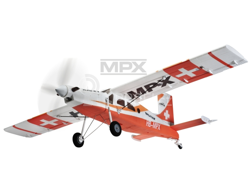 264291 PILATUS PC-6 červený 1250mm stavebnice