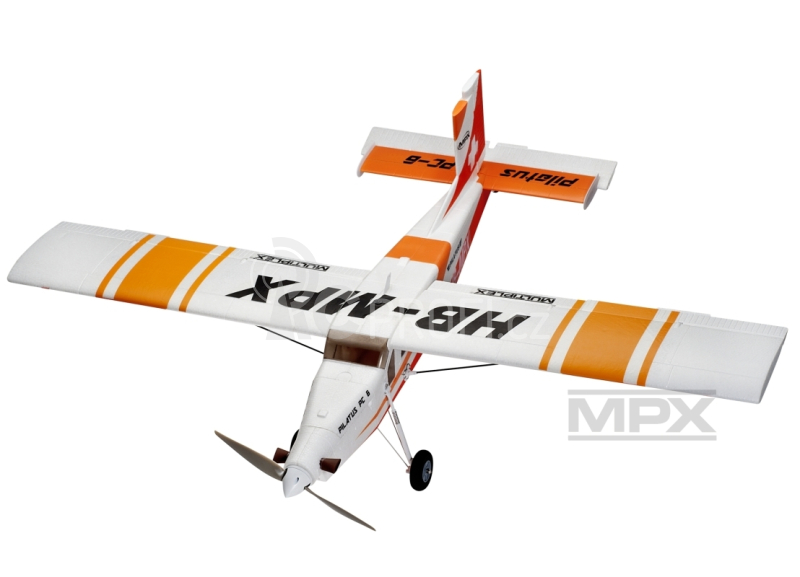 264291 PILATUS PC-6 červený 1250mm stavebnice